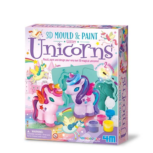 4M 3D Mould & Paint – Glitter Unicorns - Retail Therapy Online