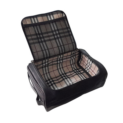 Genuine Leather Bon Voyage Toiletry Bag