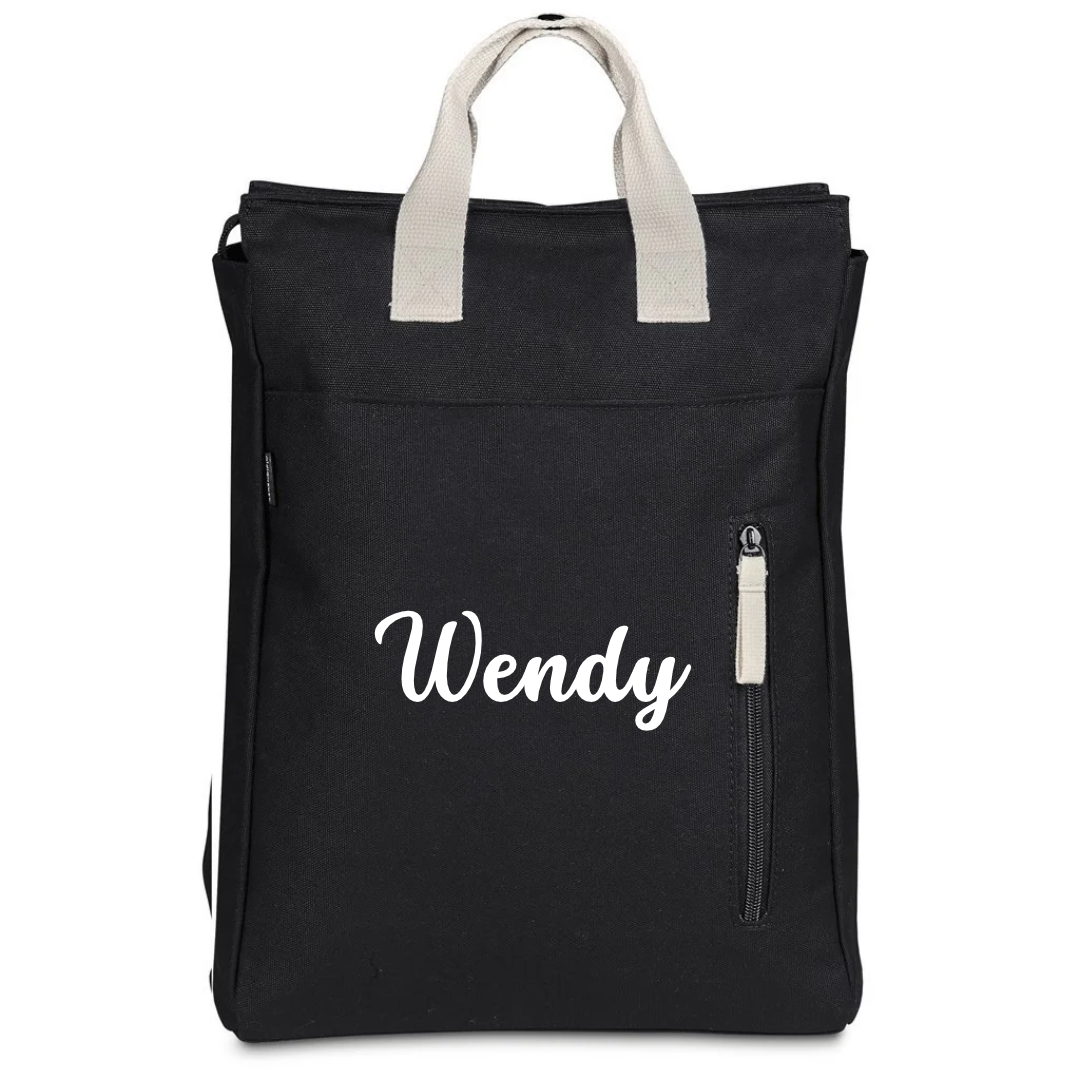 Serendipio Cityline Cotton Canvas Laptop Backpack
