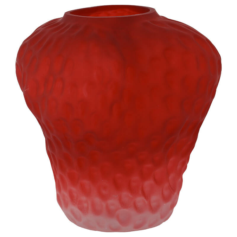 Strawberry Glass Vase