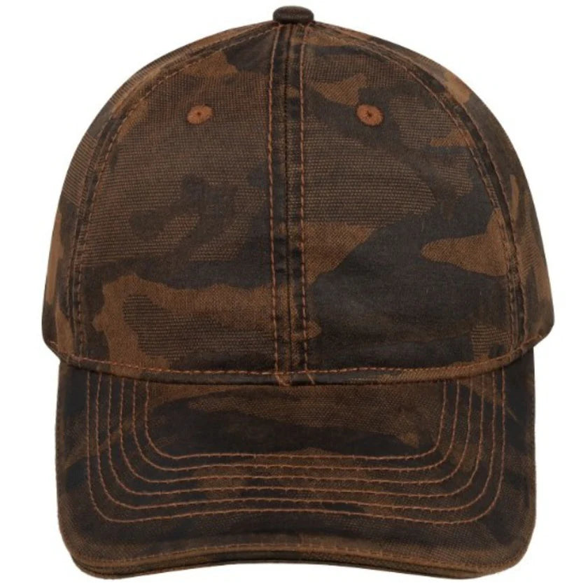 Camo Lazer Oil Skin 6 Panel Cap
