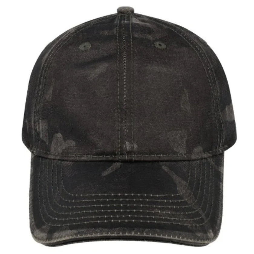 Camo Lazer Oil Skin 6 Panel Cap