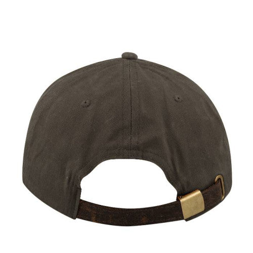 Two-Tone Waxed Oilskin 6 Panel Cap