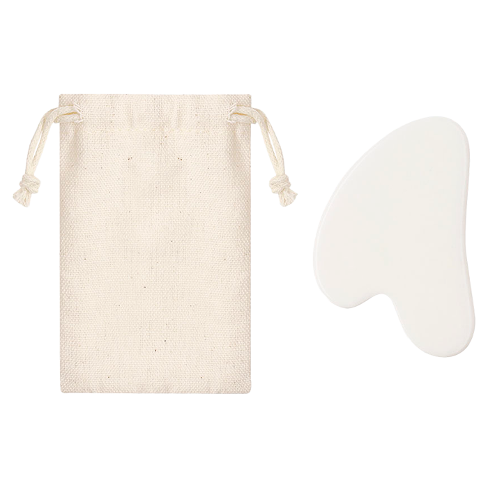 Jade Stone Face Massager & Bag