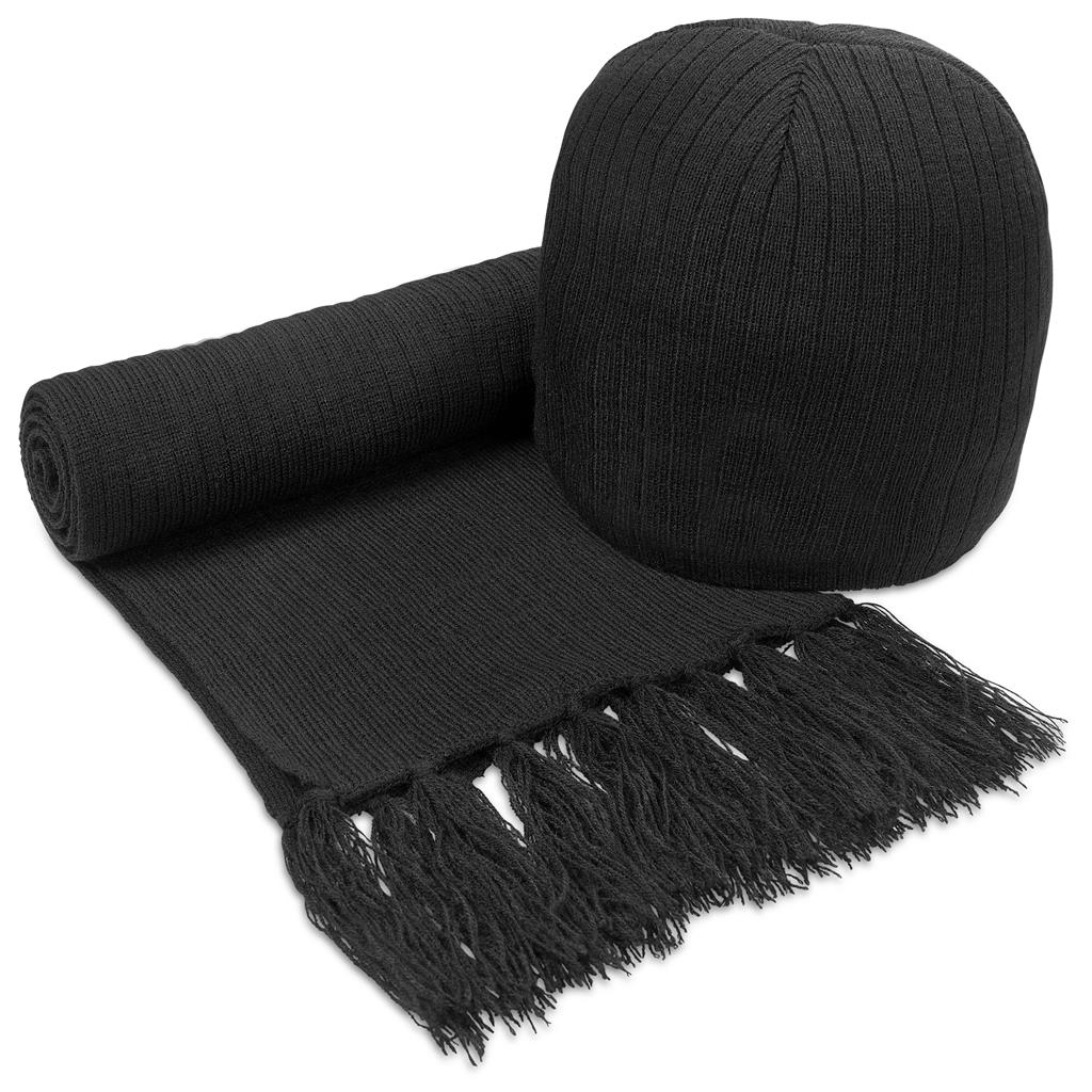 Nebraska Scarf & Beanie Set with Bag