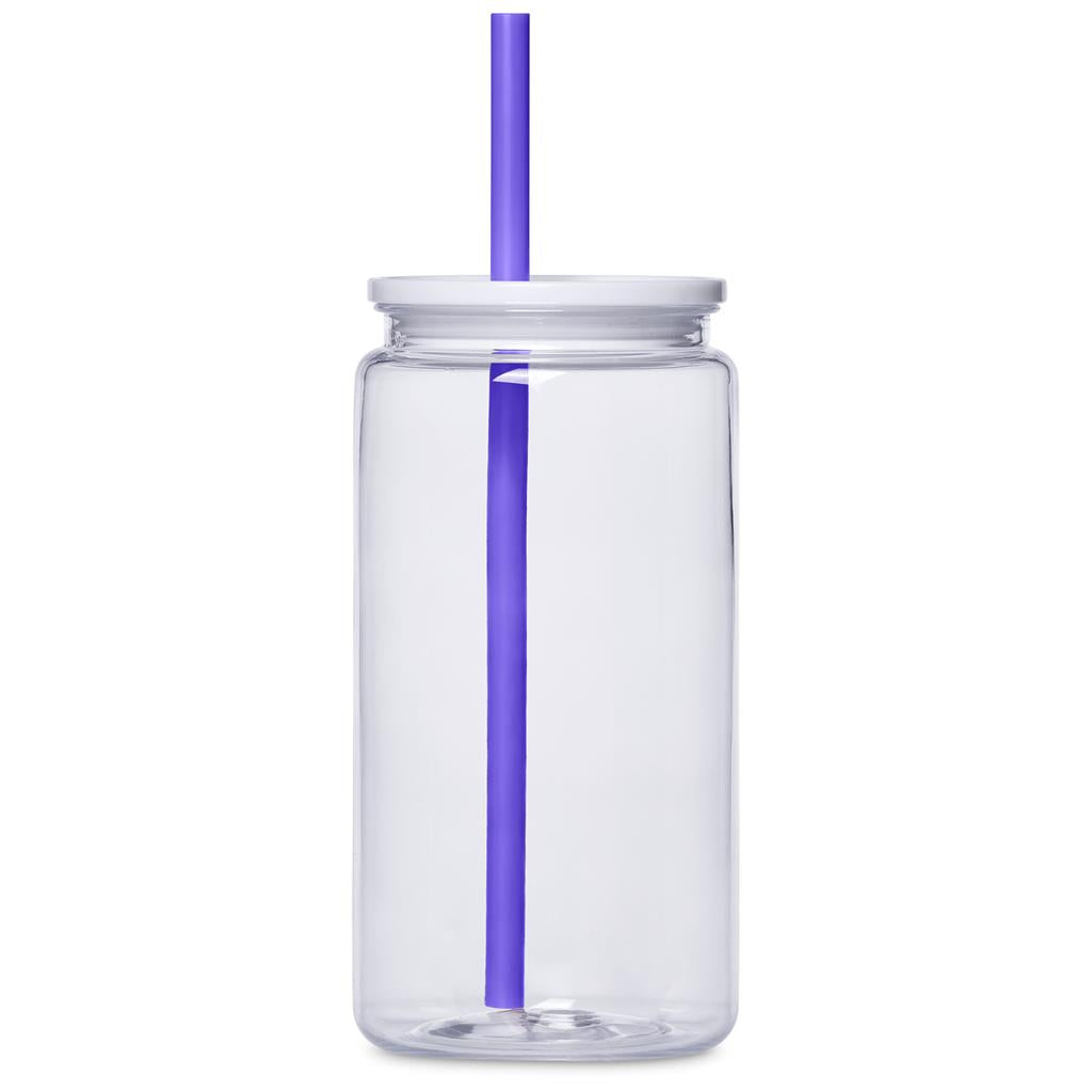 Mina Plastic Tumbler and Straw - 550ml