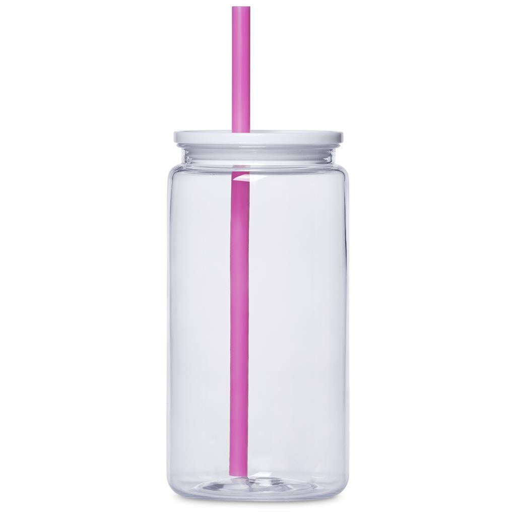Mina Plastic Tumbler and Straw - 550ml