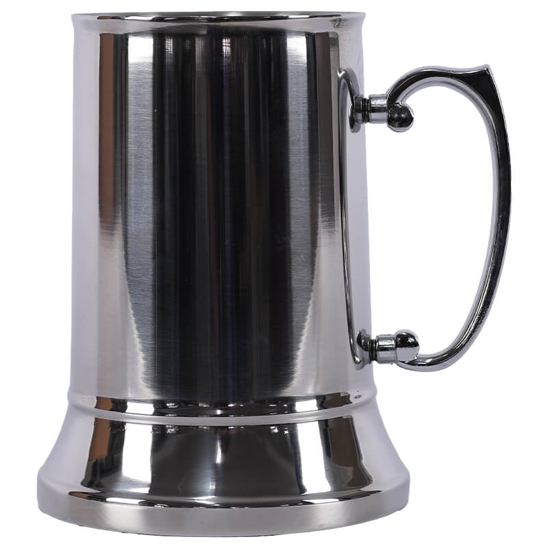 Stainless Steel Double Wall Beer Mug - 550ml