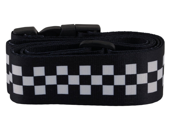 Checkered Luggage Strap
