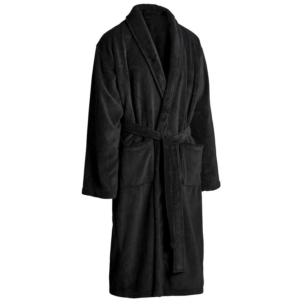 Serendipio Langham Coral Fleece Bathrobe - Mens