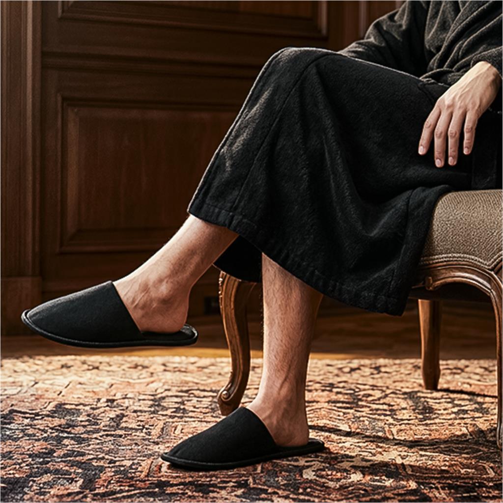 Serendipio Linen Slippers