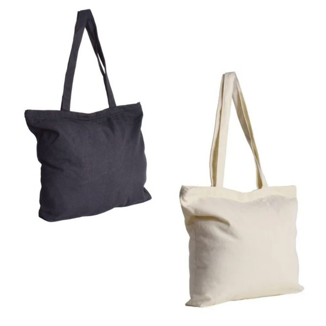 Cotton Zip Tote Bag - 280g