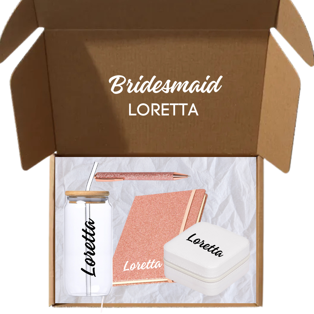 Personalised Bridesmaid / Bridal Gift Box - Glitz & Glam