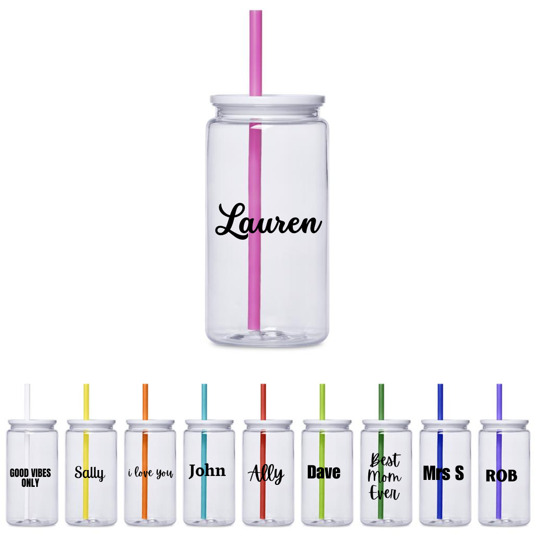 Mina Plastic Tumbler and Straw - 550ml