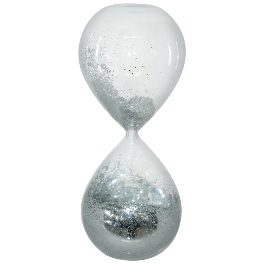 Glass Glitter Hourglass