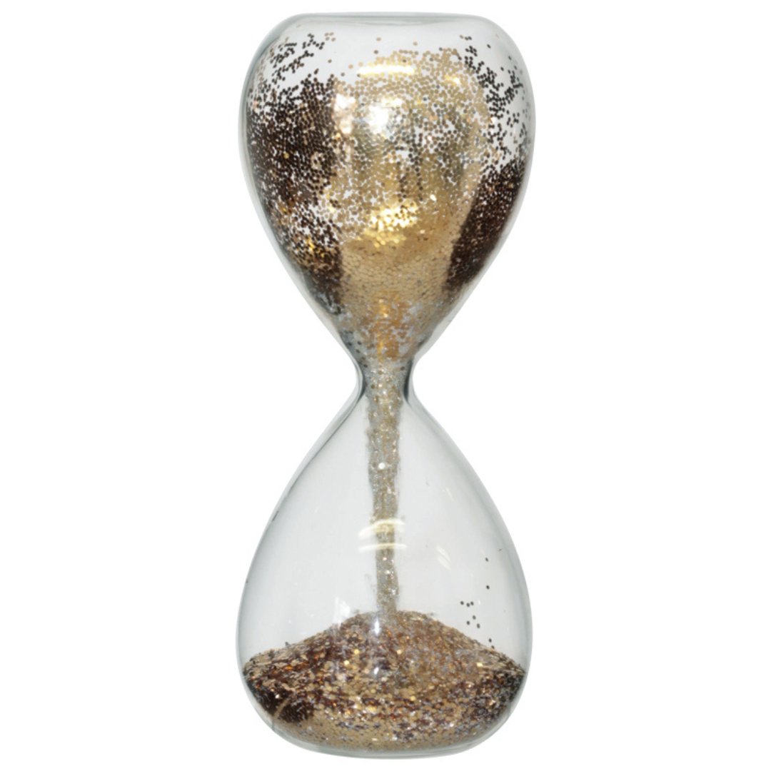 Glass Glitter Hourglass