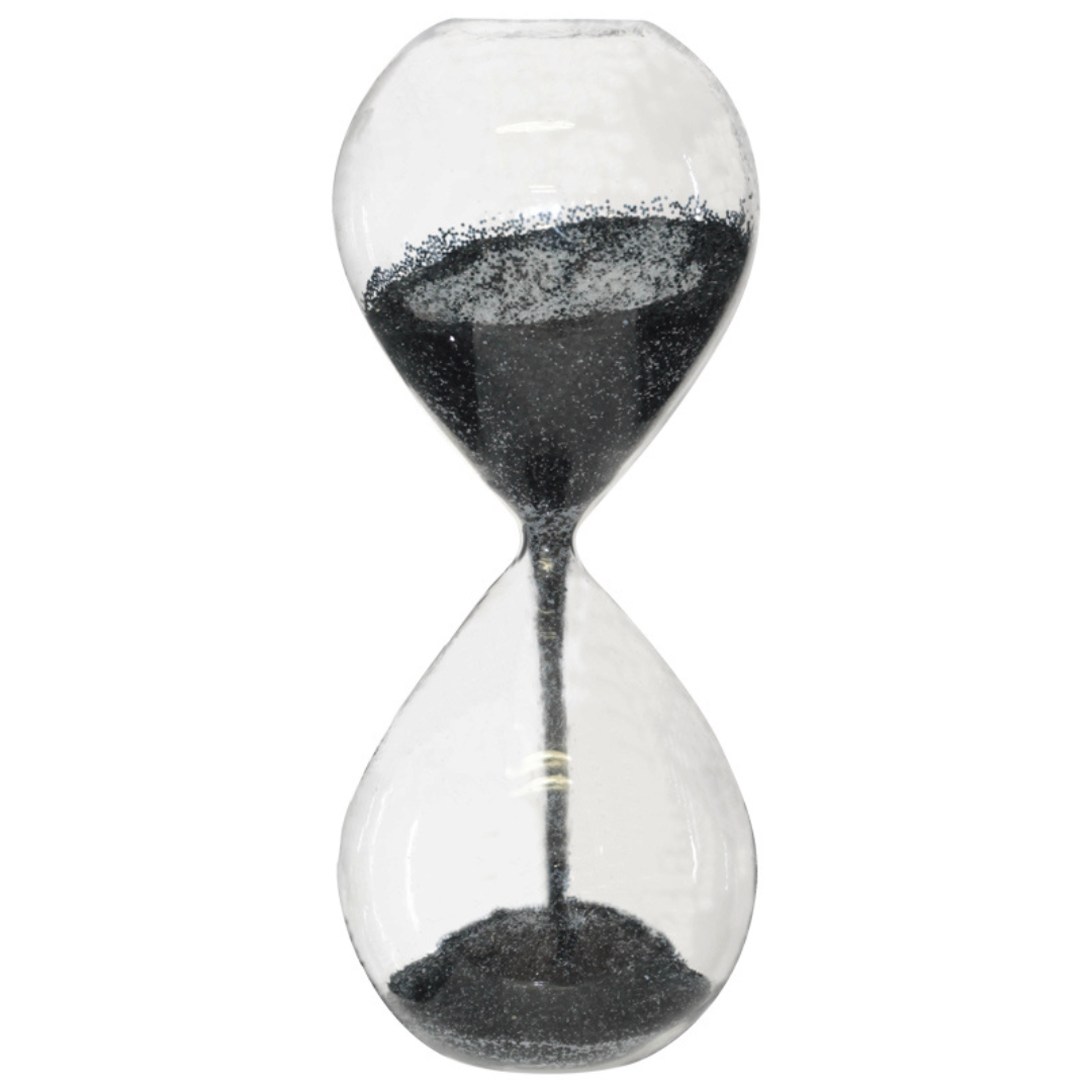 Glass Glitter Hourglass