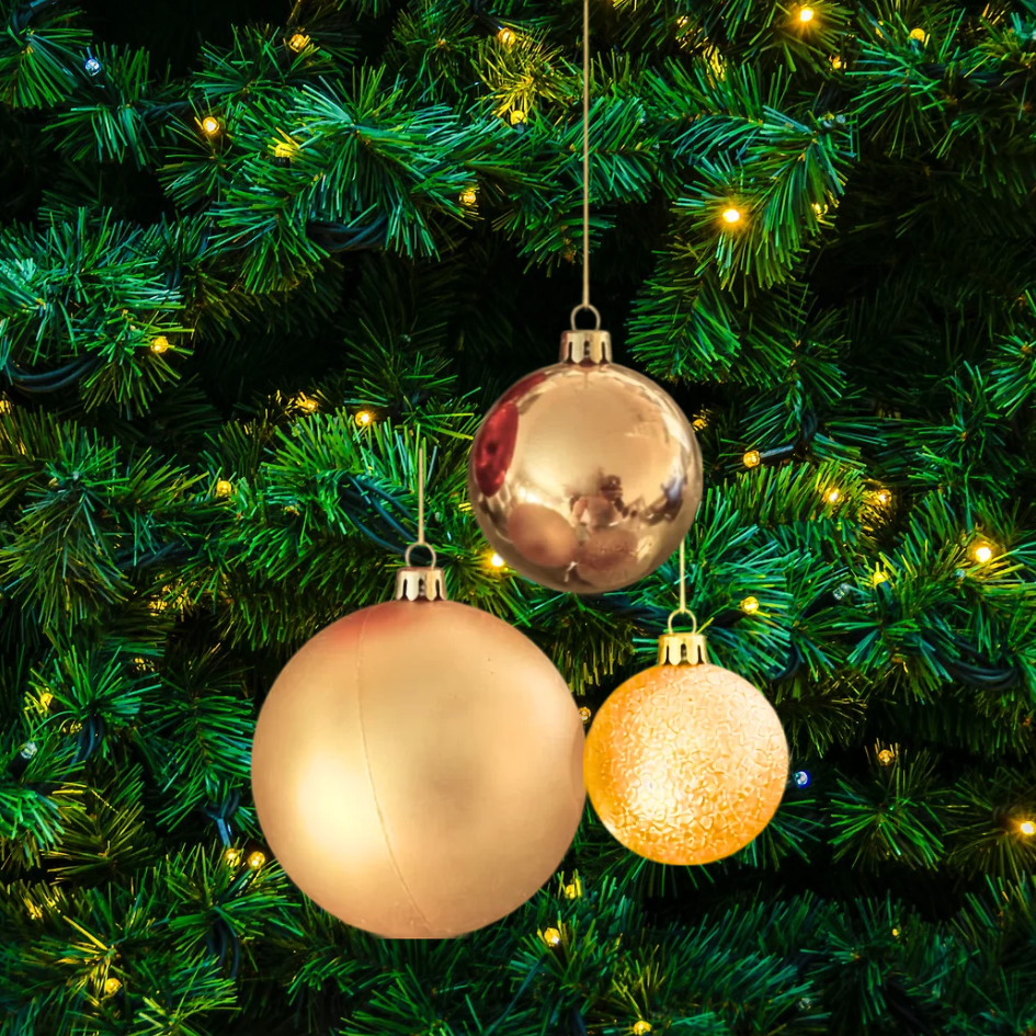 Personalised Festive Christmas Bauble - Various Sizes