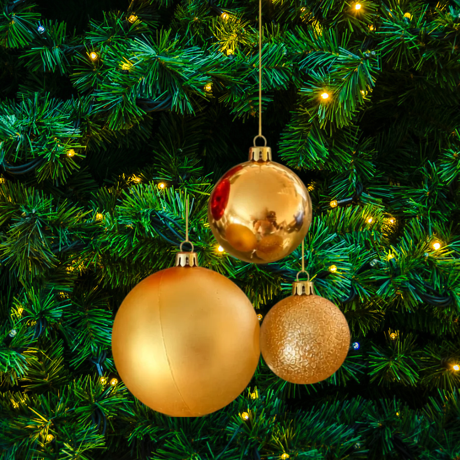 Personalised Festive Christmas Bauble - Various Sizes