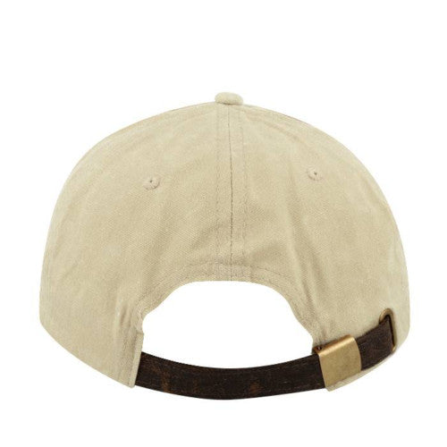 Two-Tone Waxed Oilskin 6 Panel Cap