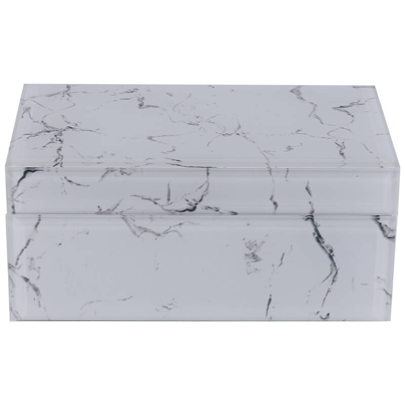 Marble Glass Jewellery Accessory Box