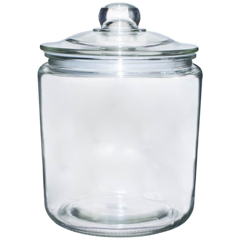 Glass Jar with Silicone Seal Lid