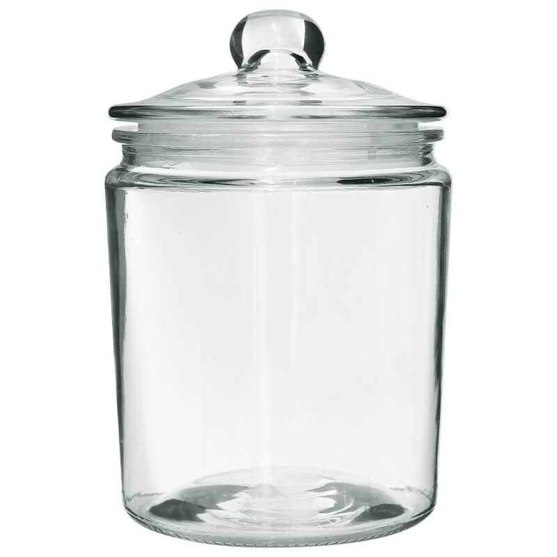 Glass Jar with Silicone Seal Lid