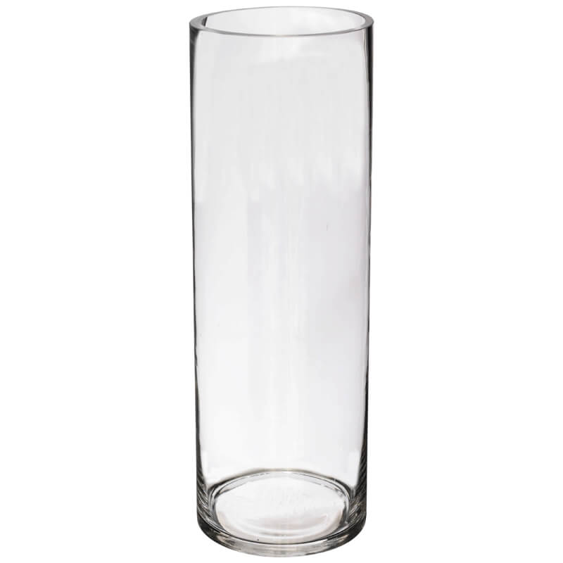 Glass Cylinder Vase - Clear - Retail Therapy Online