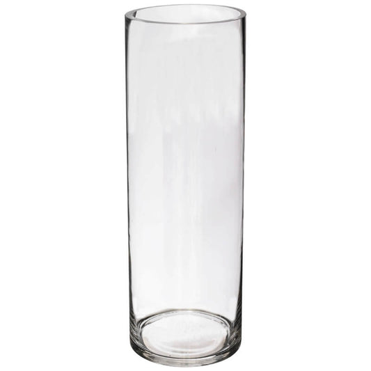 Glass Cylinder Vase - Clear - Retail Therapy Online