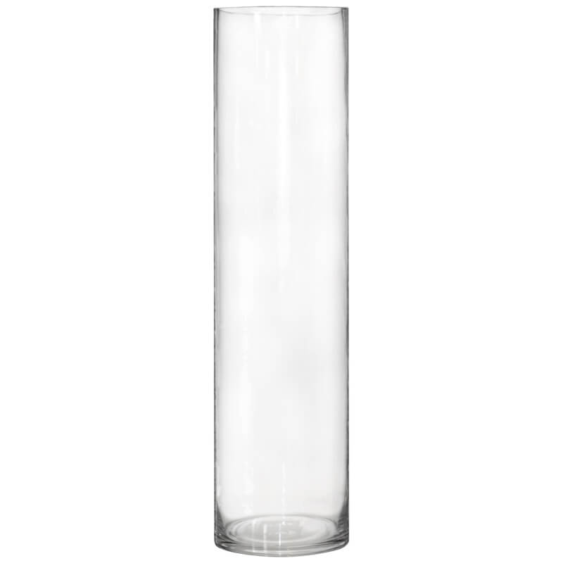 Glass Cylinder Vase - Clear - Retail Therapy Online