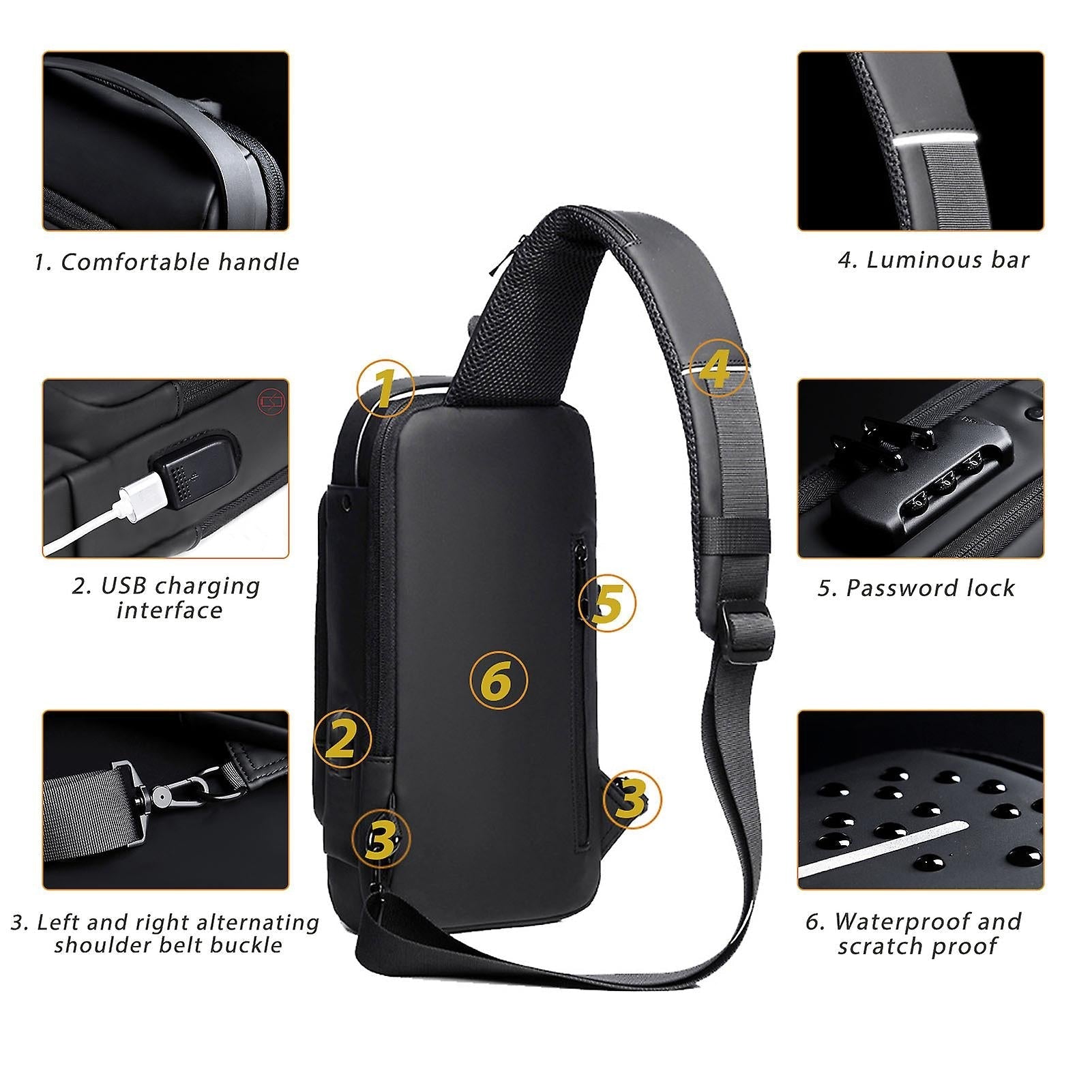 Anti Theft Shoulder Bag - Retail Therapy Online