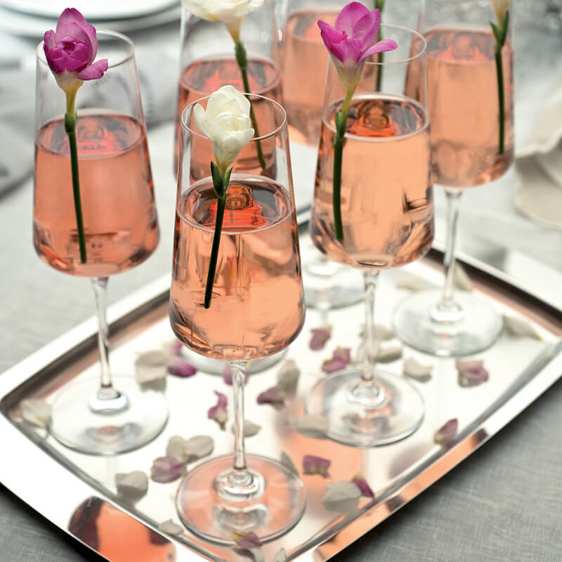 Aria Luxion Crystal Champagne Flute Glass - Set of 6 - Retail Therapy Online