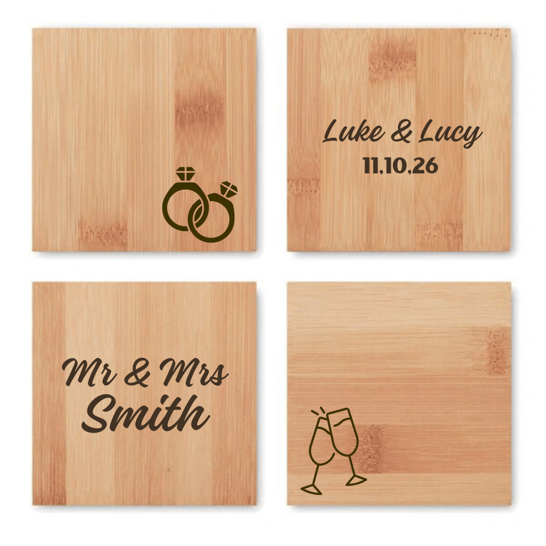 Bamboo Coaster Set - Retail Therapy Online
