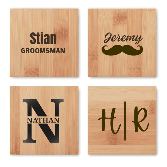 Bamboo Coaster Set - Retail Therapy Online