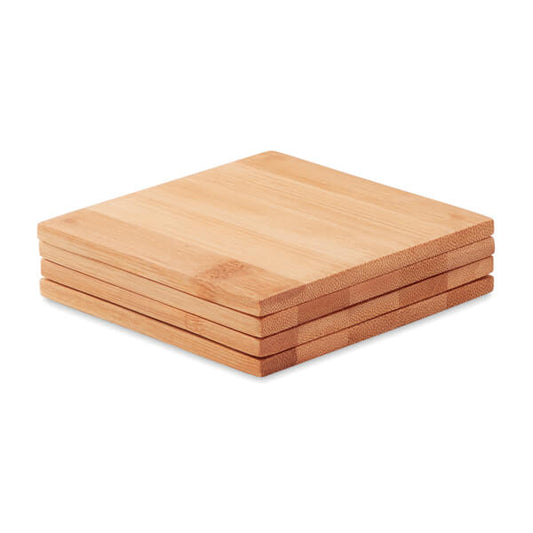 Bamboo Coaster Set - Retail Therapy Online