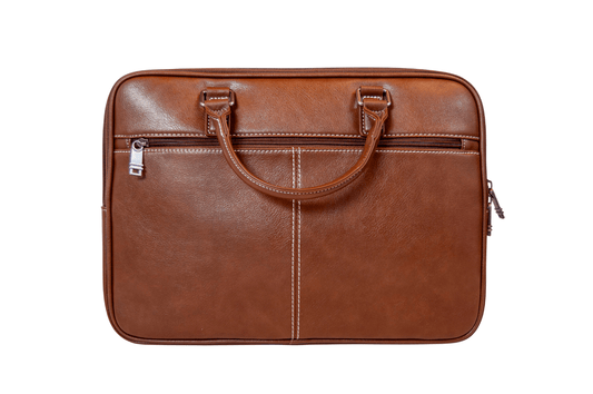 Bettoni Vegan Leather Slim Computer Laptop Bag - Retail Therapy Online