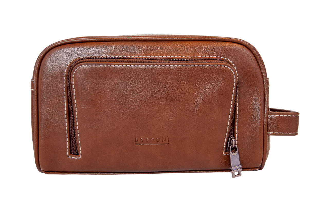 Bettoni Vegan Leather Toiletry Bag - Retail Therapy Online
