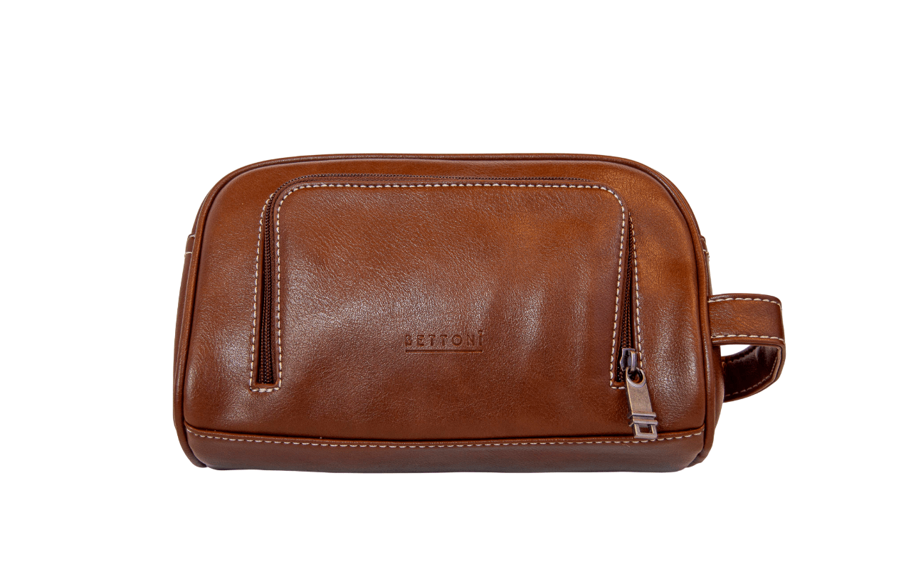Bettoni Vegan Leather Toiletry Bag - Retail Therapy Online