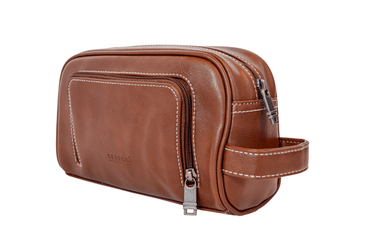 Bettoni Vegan Leather Toiletry Bag - Retail Therapy Online