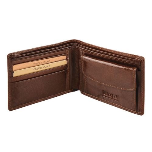 Bifold Wallet Genuine Leather with Coin Pocket - Retail Therapy Online