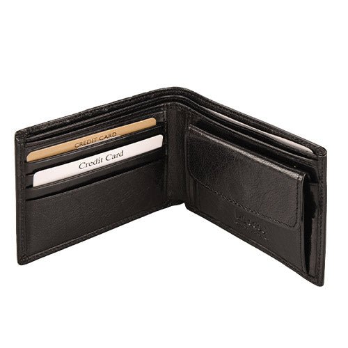 Bifold Wallet Genuine Leather with Coin Pocket - Retail Therapy Online