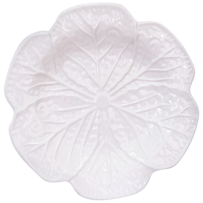 Cabbage Leaf Ceramic Serving Plate - Retail Therapy Online