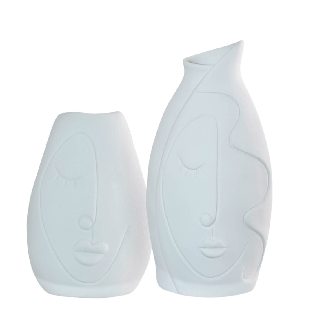 Ceramic Abstract Face Vase - Retail Therapy Online