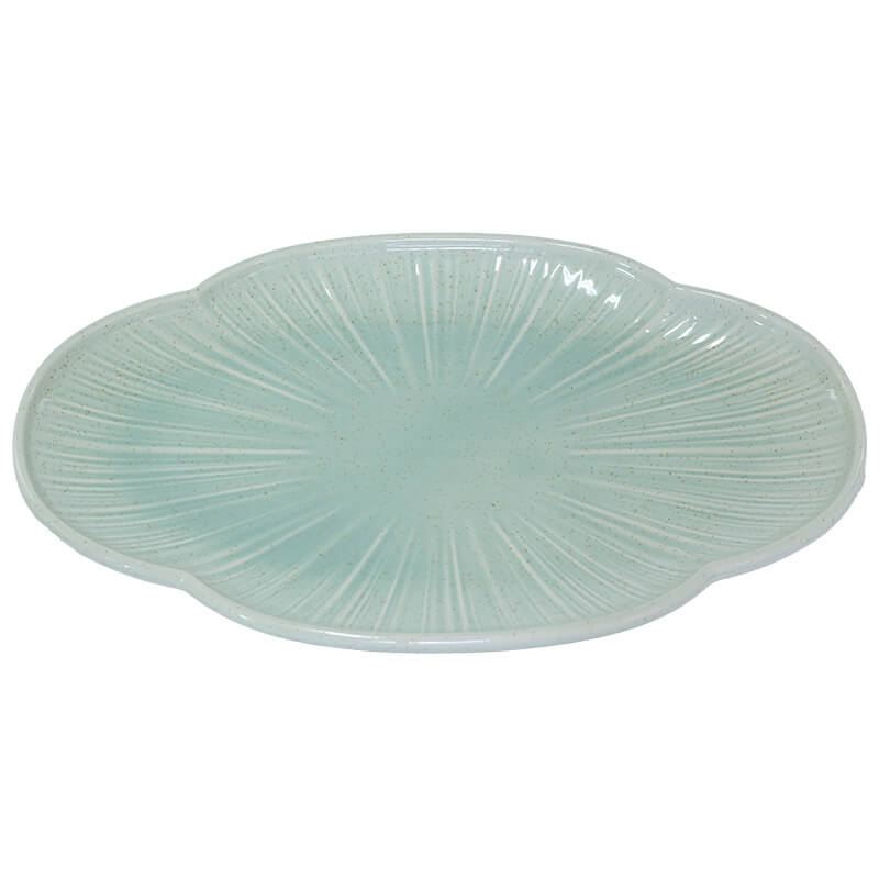 Ceramic Sage Clover Serving Plate - Retail Therapy Online