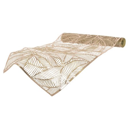 Champagne Leaf Table Runner - Retail Therapy Online