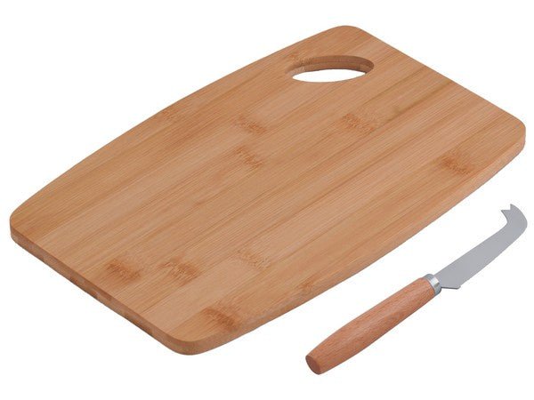 Charcuterie Bamboo Cheese Board and Knife - Retail Therapy Online