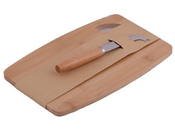 Charcuterie Bamboo Cheese Board and Knife - Retail Therapy Online