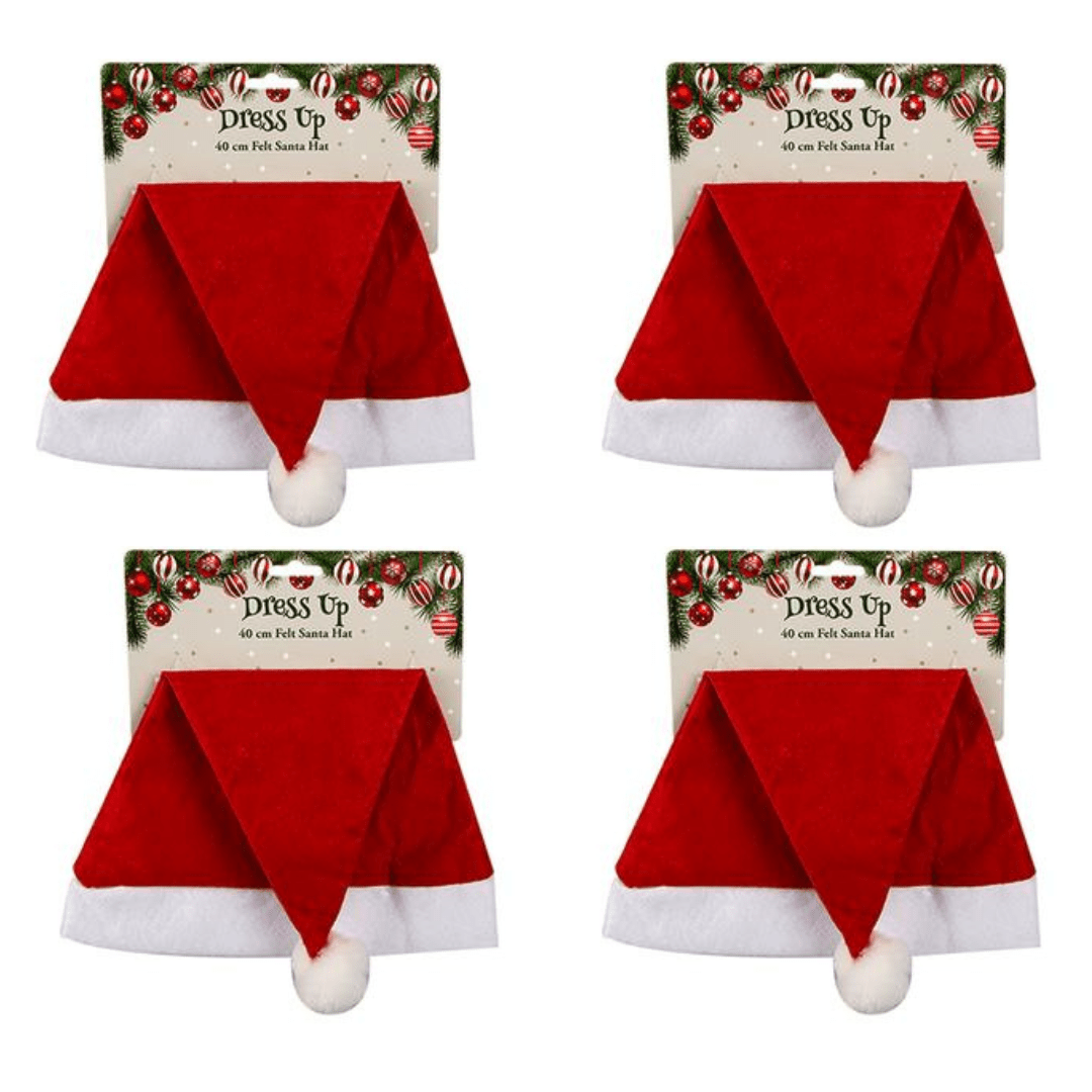 Christmas Felt Hat - Set of 4 - Retail Therapy Online