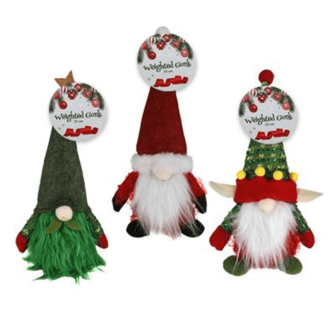 Christmas Festive Weighted Gnome - Retail Therapy Online