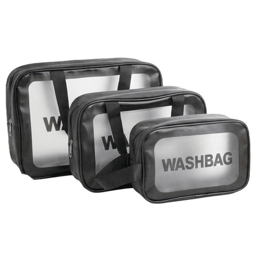 Clearview 3-Piece Wash Bag Set - Retail Therapy Online